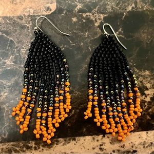 Brand New Fringe Beaded Earrings